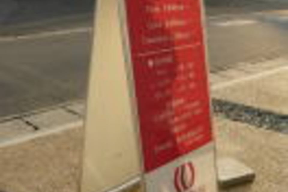 メニュー板の画像